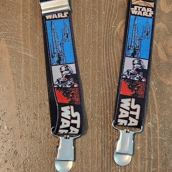Star Wars Elastic Adjustable Clip-on Kids Suspenders Great Condition Multi-Color - Picture 11 of 15